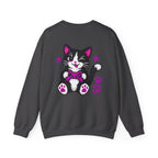 Level Up Cat Gamer Sweatshirt Back Printed