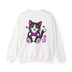Level Up Cat Gamer Sweatshirt Back Printed