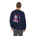 Level Up Cat Gamer Sweatshirt Back Printed
