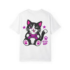 Level Up Cat Gaming T-Shirt Back Printed