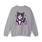 Level Up Cat Gamer Sweatshirt Back Printed
