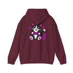 Level Up Gamer Cat Hoodie Back Printed