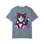Level Up Cat Gaming T-Shirt Back Printed